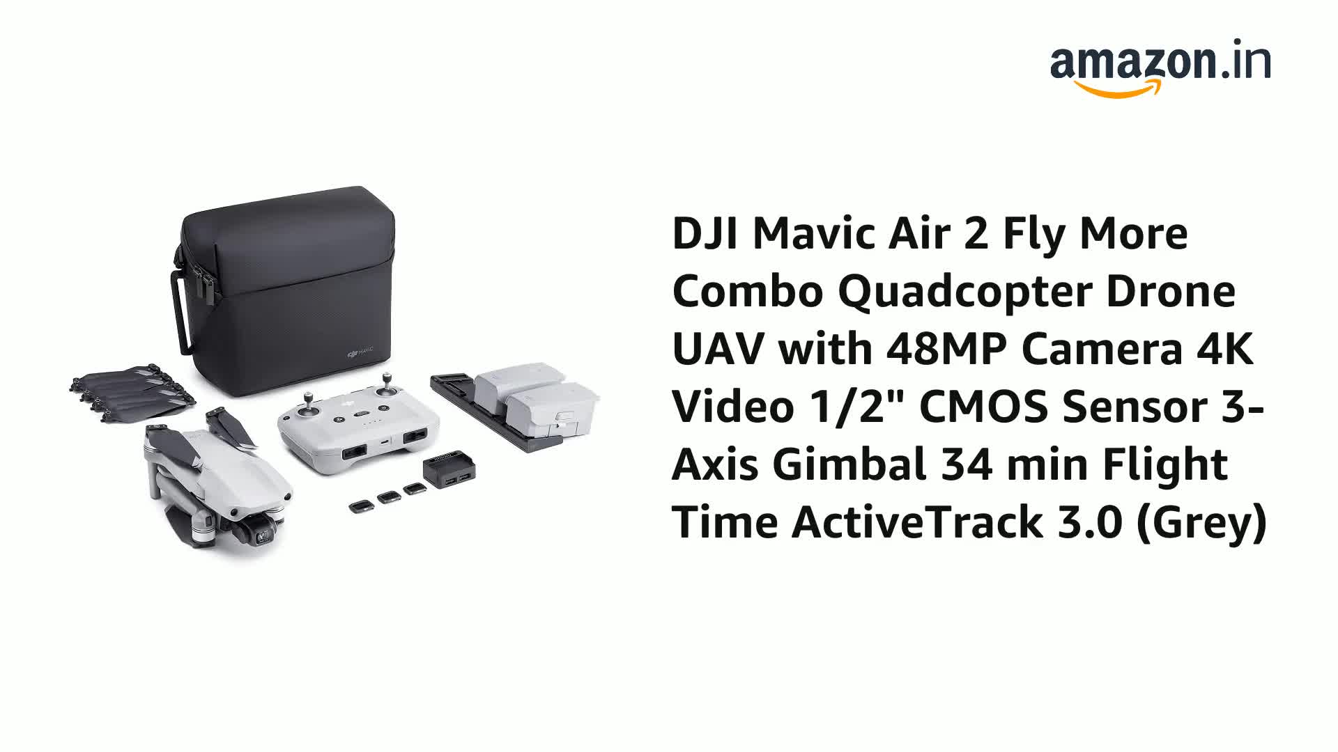 DJI Mavic Air 2 Fly More Combo Quadcopter Drone UAV with 48MP